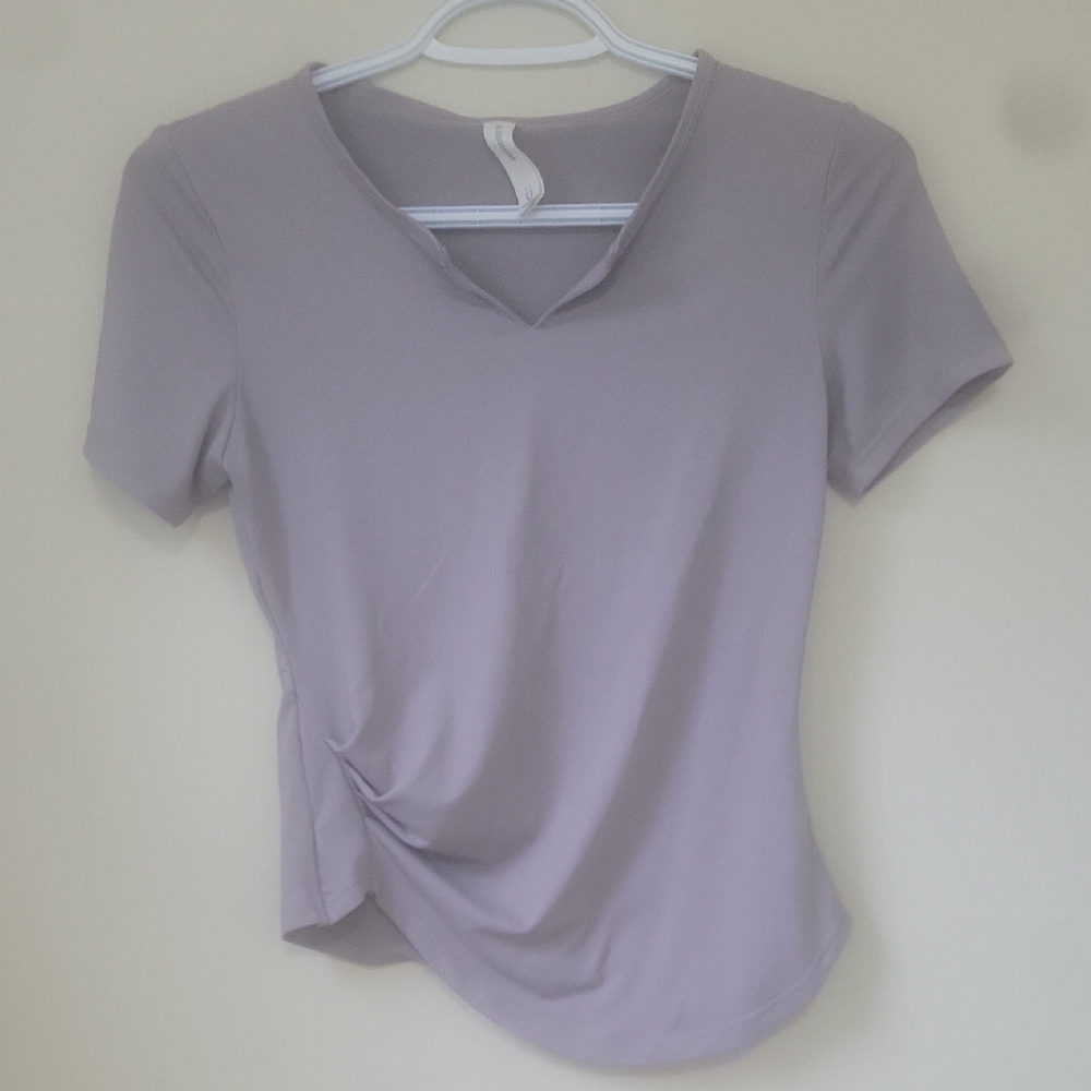 Soft Lilac V-Neck Women's Tee
